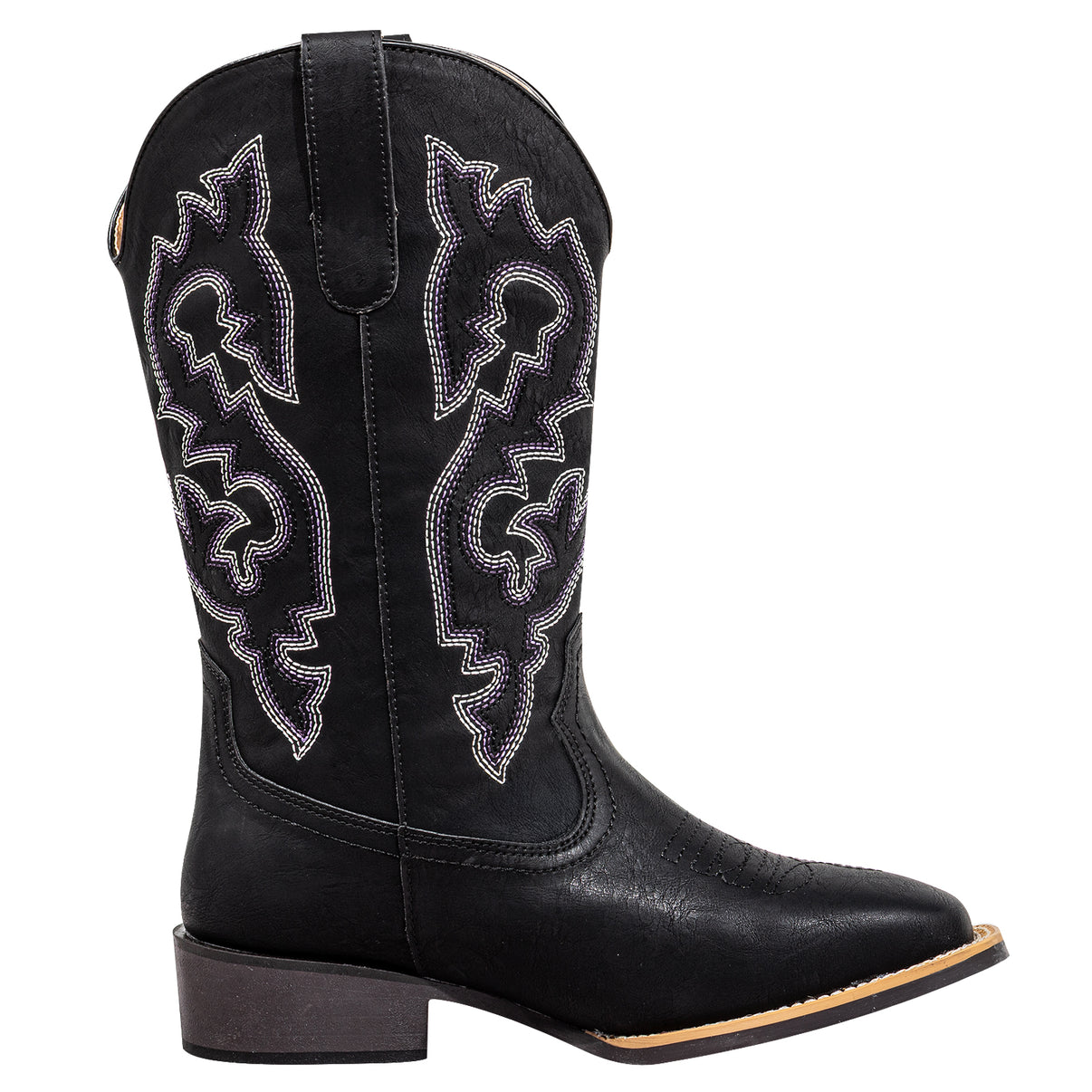 SheSole Extra Wide Calf Cowgirl Boots with Removable Cushion - Western Cowboy Style with Roomy Square Toe & Hidden Elastic Panel to Step into Confidence - SheSole