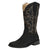 SheSole Women's Square Toe Cowboy Boots Black - SheSole