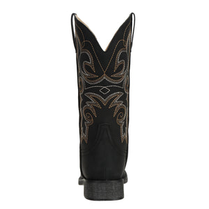 SheSole Women's Square Toe Cowboy Boots Black - SheSole