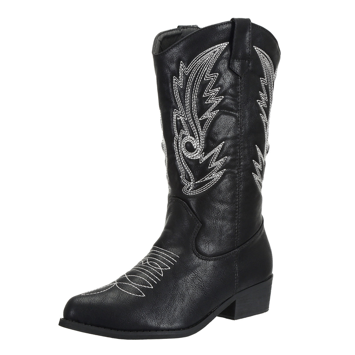 SheSole Pointed Toe Womens Cowboy Boots Black - SheSole