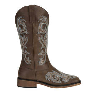 SheSole Ladies Square Toe Fashion Boots - SheSole