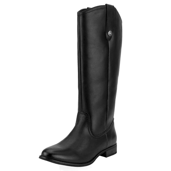 SheSole Western Knee High Riding Boots Black - SheSole