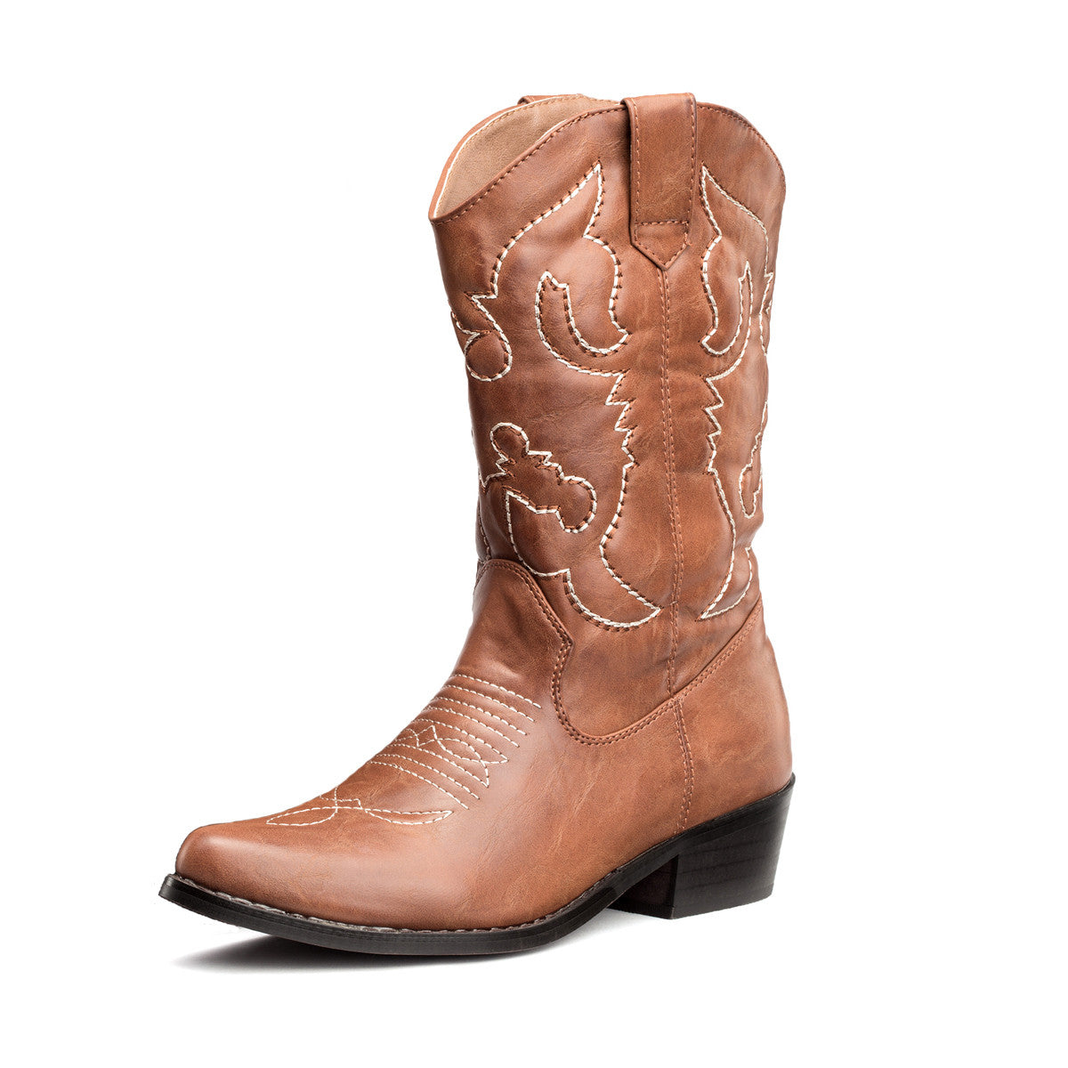 Calf Cowboy Boots Long Tan Boots Wide Calf SheSole Womens Wide