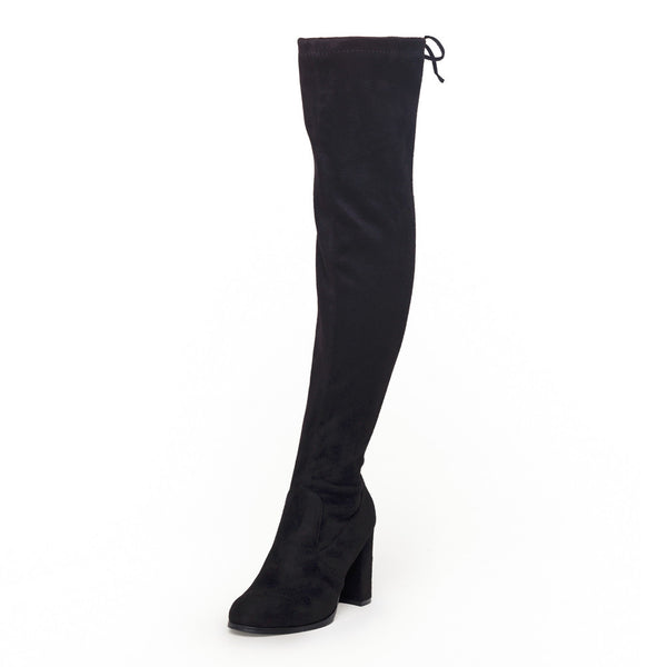 SheSole Women's Thigh High Over The Knee Black Boots - SheSole