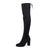 SheSole Women's Thigh High Over The Knee Black Boots - SheSole