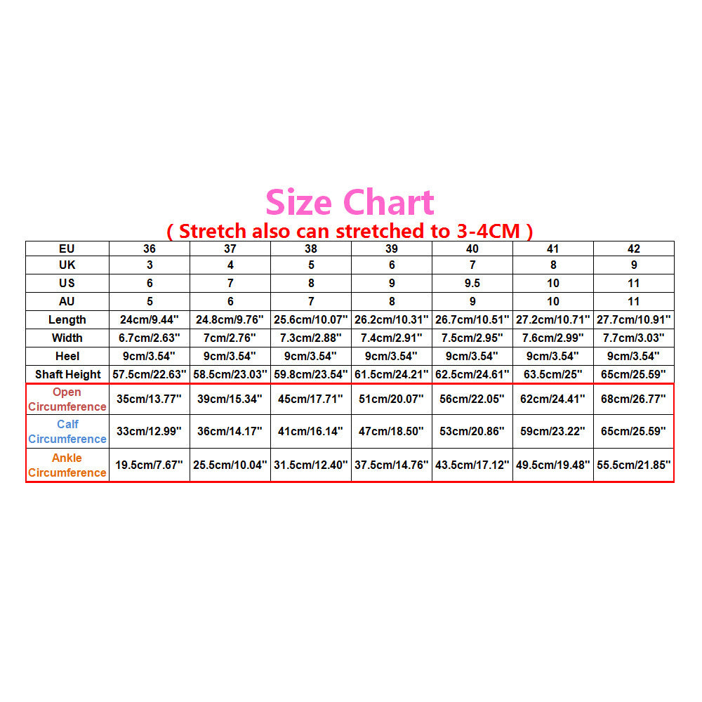 SheSole Women's Thigh High Over The Knee Black Boots - SheSole