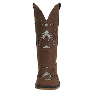 Womens Western Fashion Square Toe Cowboy Boots - SheSole