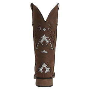 Womens Western Fashion Square Toe Cowboy Boots - SheSole