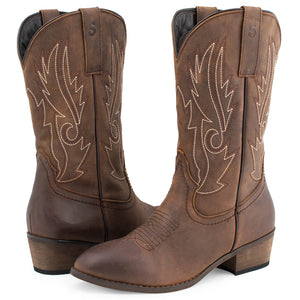 SheSole Women's Western Boots Round Toe - SheSole