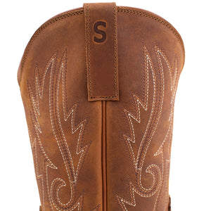 SheSole Women's Western Boots Round Toe Tan - SheSole