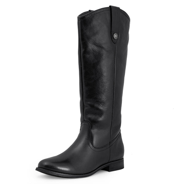 SheSole Western Knee High Riding Boots Black - SheSole